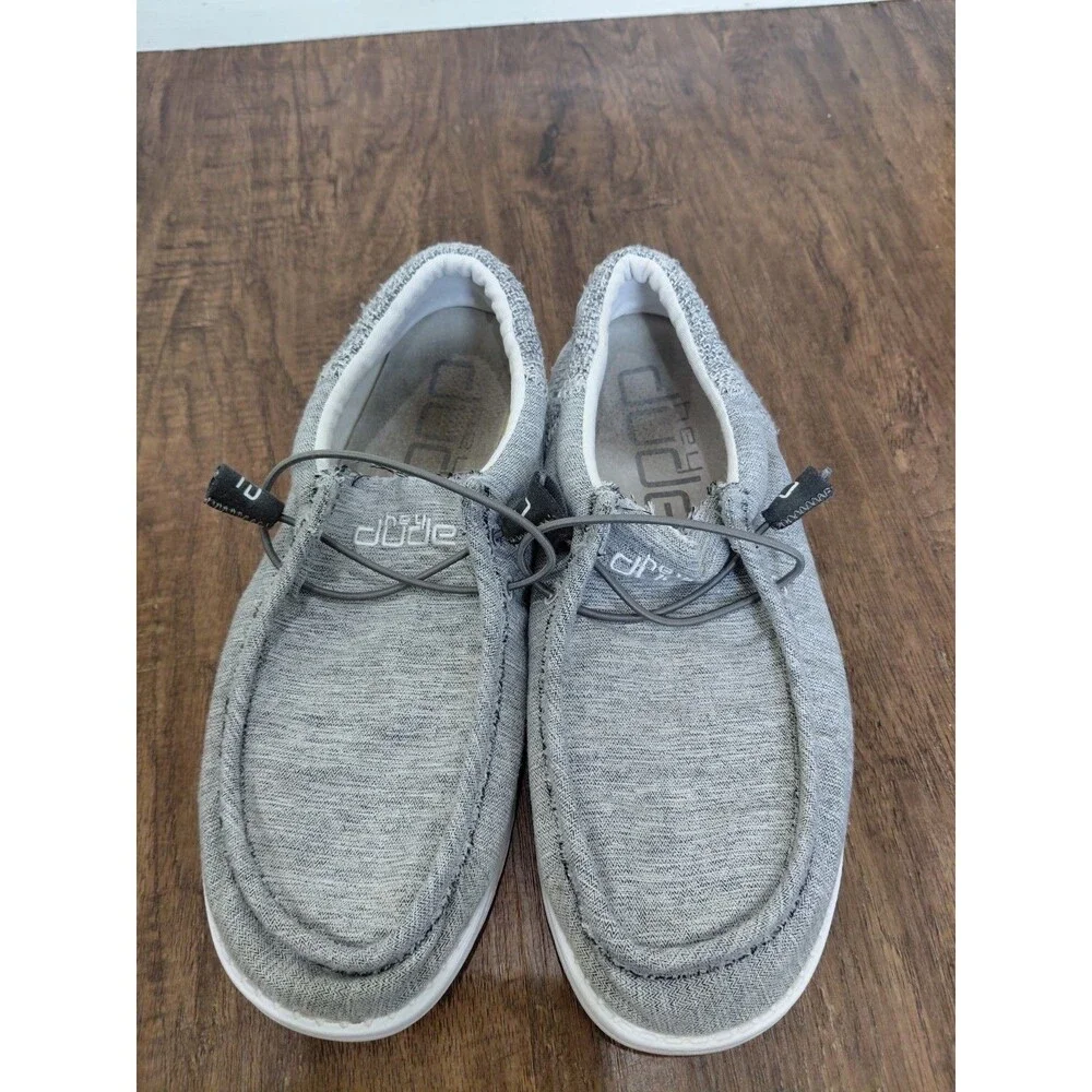 Hey Dude Wally Funk Magnetite Loafers Shoes Men's Sizes US 9 Gray